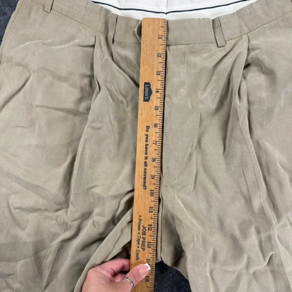 Ralph Lauren Mens Dress Pants 36x28‎ Pleated Khaki Beige Vintage Canada Made Y2K